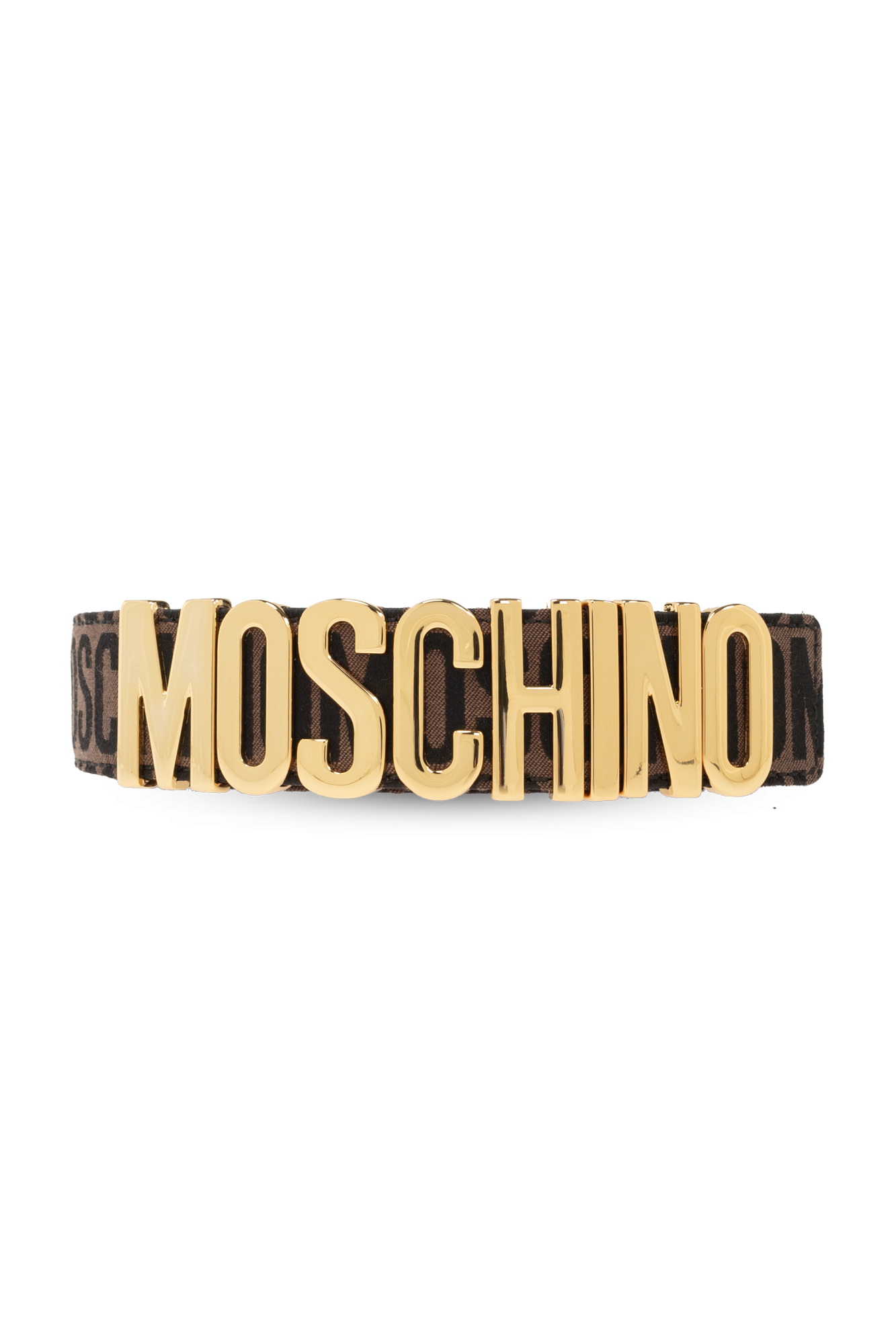 Black Belt with logo Moschino - SchaferandweinerShops Germany